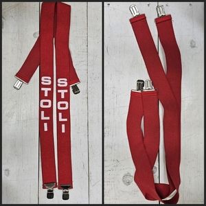 STOLI Suspenders red/white vintage retro mens accessory accessories